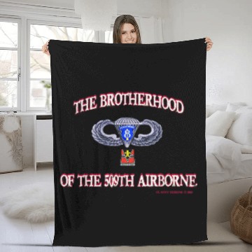 Discover Ol Koot Designs BROTHERHOOD AIRBORNE Fleece Blankets