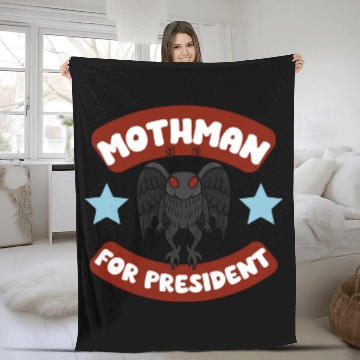 Discover Mothman USA Election Campaign Politics 2024 Fleece Blankets