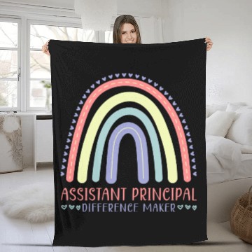 Discover Assistant Principal - Back to school teacher Fleece Blankets