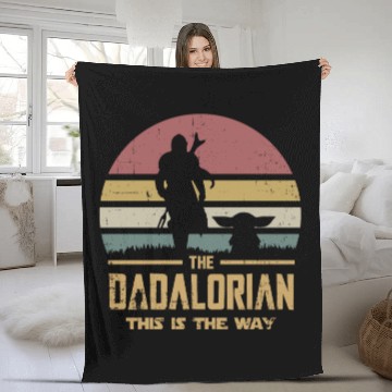 Discover The Dadalorian And Son vintage Fleece Blankets
