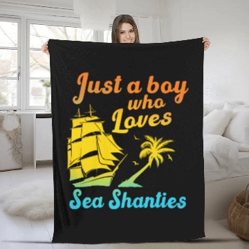 Discover Sailor Meme Pirate Ship Ocean Sailing Fleece Blankets