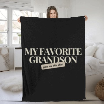 Discover Grandpa Grandma Birthday Present Fleece Blankets