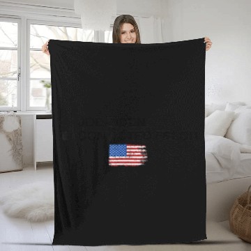 Discover Joe Biden Vs Convicted Felon Funny 2024 Flag Fleece Blankets
