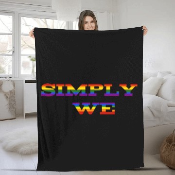 Discover Simply We LGBTQ pride month collection Fleece Blankets