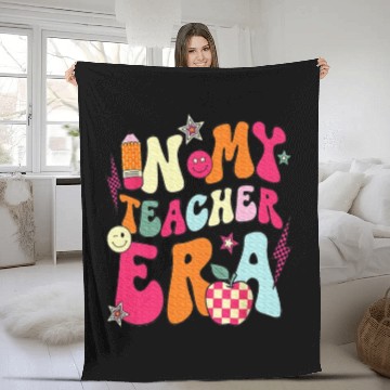 Discover In My Teacher Era Teacher Fleece Blankets