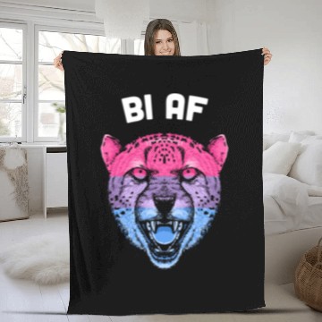 Discover Bi AF Bisexual LGBTQ Bi Pride LGBT Funny Pride Mon Fleece Blankets
