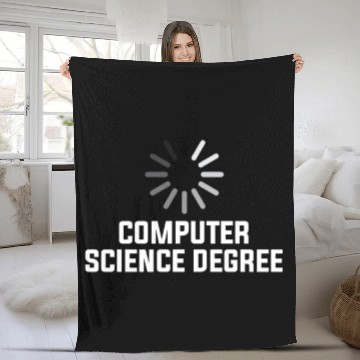 Discover computer science degree Fleece Blankets