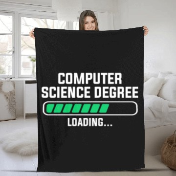 Discover computer science degree Fleece Blankets