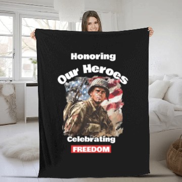 Discover USA Army Veteran Fleece Blankets