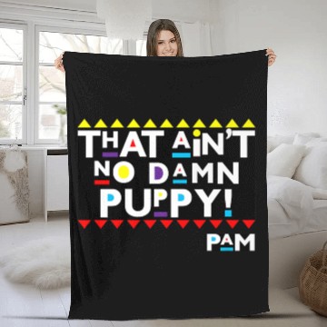 Discover Puppy Sitcom Clothing Premium Fleece Blankets