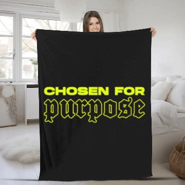 Discover Purpose Aesthetic Christian Clothing Fleece Blankets
