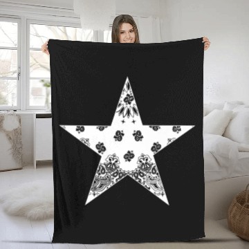 Discover Bandana Clothing Paisley Premium Fleece Blankets