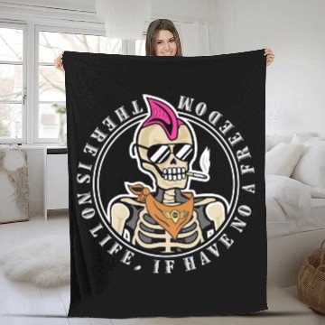 Discover punk freedom Fleece Blankets