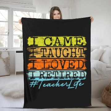 Discover I Retired Teacher Life - Retirement Fleece Blankets