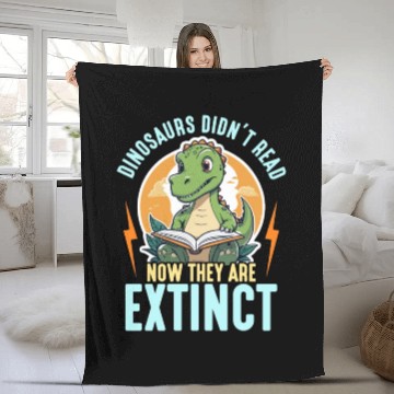 Discover Literature Teacher Dinosaurs Didn't Read Librarian Fleece Blankets