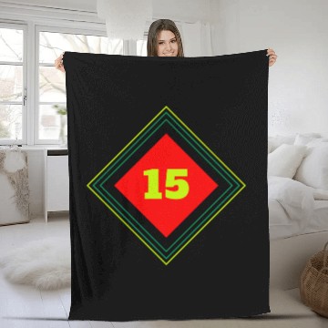 Discover The Number 15 Aesthetic Fleece Blankets