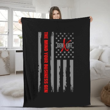 Discover GEN X LIFE The Mind Your Business Gen Fleece Blankets