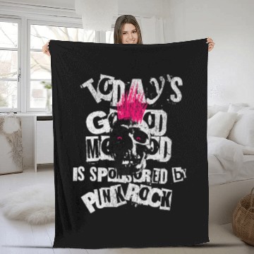 Discover Vintage Punk Rock Premium Fleece Blankets