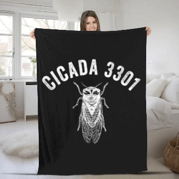 Discover Cicada 3301 Enthusiast Emergence Funny Fleece Blankets