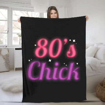 Discover Retro 80s Day Clothes Fleece Blankets