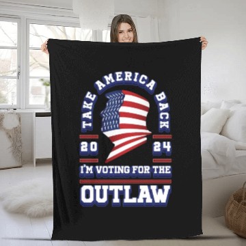 Discover Funny Presidential Campaign - US Election 2024 Fleece Blankets