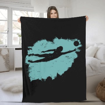 Discover Volleyball Beach Grunge Vintage Fleece Blankets