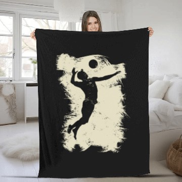 Discover Volleyball Beach Grunge Vintage Fleece Blankets