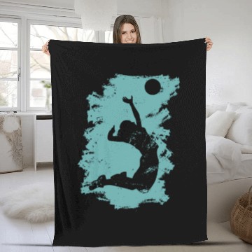 Discover Volleyball Beach Grunge Vintage Fleece Blankets