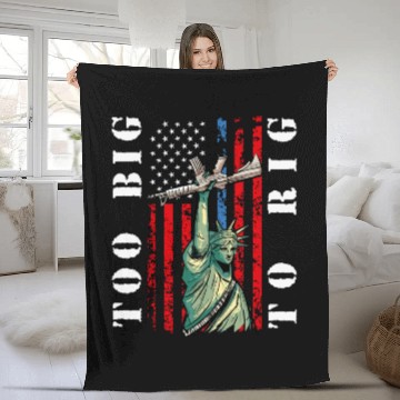 Discover Too Big to Rig 2024 Trump Saying Trump 2024 Fleece Blankets