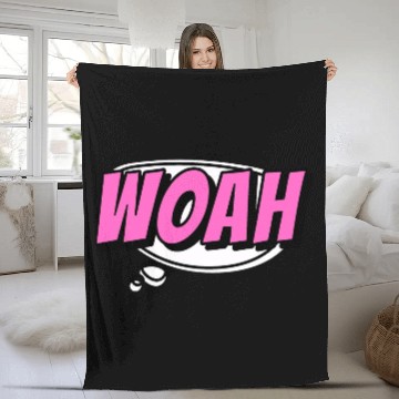Discover woah surprise Fleece Blankets