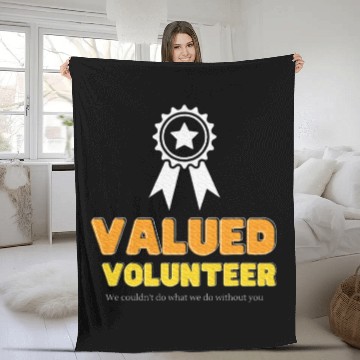 Discover Volunteer Appreciation Ribbon Fleece Blankets