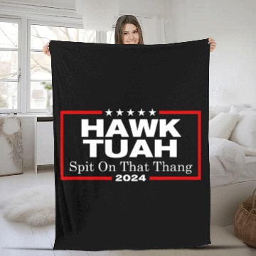 Discover Hawk Tush Spit On That Thang President Hawk Utah Fleece Blankets