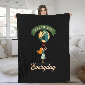 Discover Celebrate Earth Day Every Day Fleece Blankets