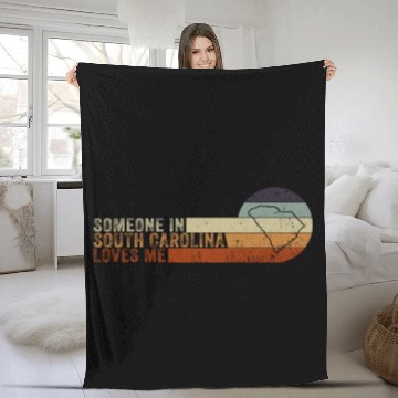Discover Someone In South Carolina Loves Me Fleece Blankets