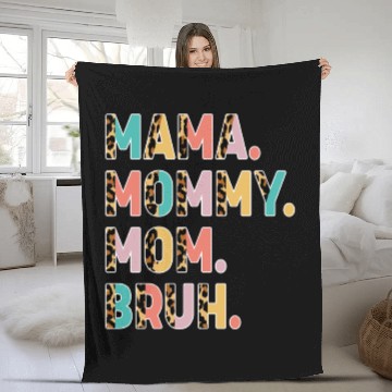 Discover Mama Mommy Mom Bruh Mothers Day Fleece Blankets