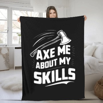 Discover Axe Throwing Enthusiasts Championship Precision Fleece Blankets