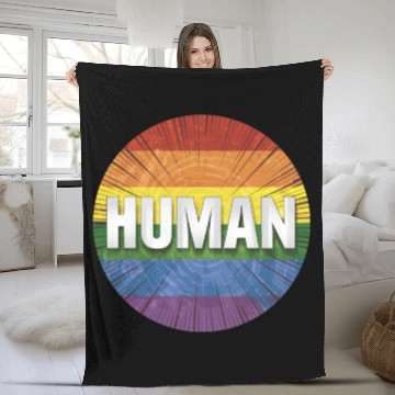 Discover LGBTQ Human Fleece Blankets