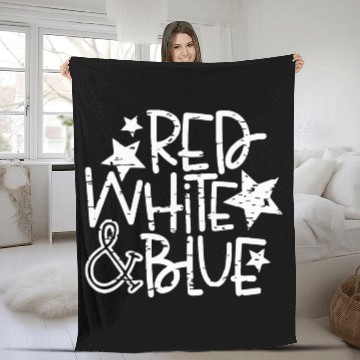 Discover Red White And Blue Fleece Blankets