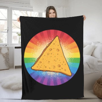 Discover LGBTQ Nacho Fleece Blankets