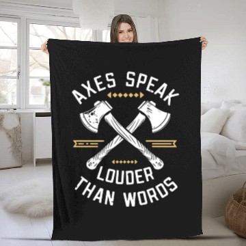 Discover Axe Throwing Enthusiasts Championship Precision Fleece Blankets
