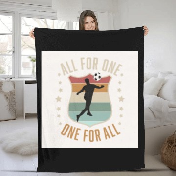 Discover Soccer Team Spirit Fleece Blankets