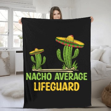 Discover Nacho Average Lifeguard Fleece Blankets