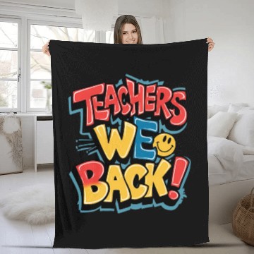 Discover Teachers back to school Fleece Blankets