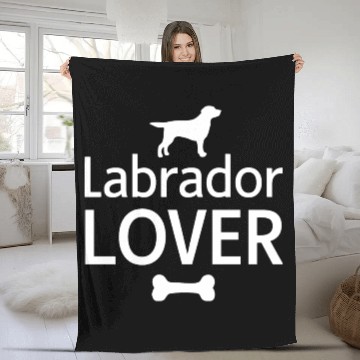 Discover Labrador Lover Fleece Blankets