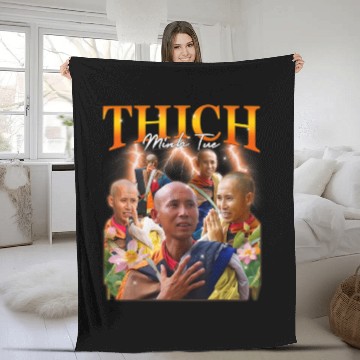 Discover Monk Thich Minh Tue Bootleg Fleece Blankets