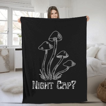 Discover Mushroom Sarcastic Dating Premium Fleece Blankets