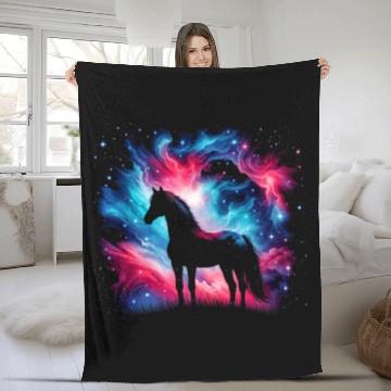 Discover Cool Galaxy Graphic Space Art Fleece Blankets