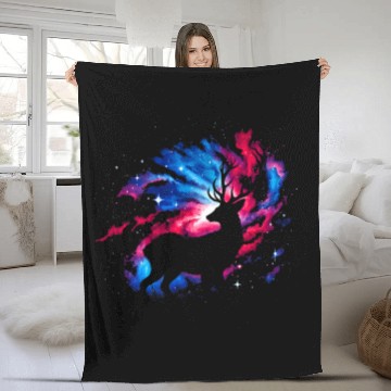 Discover Cool Galaxy Graphic Space Art Fleece Blankets