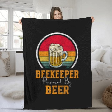 Discover Beekeepers Nature Insect Fleece Blankets