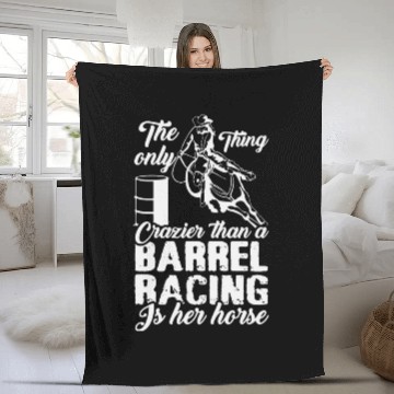 Discover Only Thing Crazier Than Barrel Racer Is Her Horse Fleece Blankets